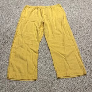 United By Blue Wide Leg Pants in Mustard Yellow